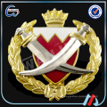 Promotion custom epoxy metal navy officer cap badge à vendre